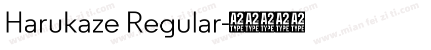 Harukaze Regular字体转换